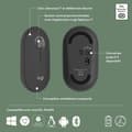 Pikkukuva 6 / 6: Logitech Pebble Mouse 2 M350s Ohut Langaton Bluetooth-Hiiri, Kannettava, Kevyt - Grafiitti