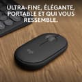 Pikkukuva 2 / 6: Logitech Pebble Mouse 2 M350s Ohut Langaton Bluetooth-Hiiri, Kannettava, Kevyt - Grafiitti