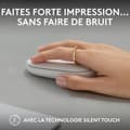 Miniatyrbild 5 av 6: Logitech Pebble Mouse 2 M350s Slim Trådlös Bluetooth-mus, Bärbar, Lätt - Vit