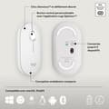 Miniatyrbild 6 av 6: Logitech Pebble Mouse 2 M350s Slim Trådlös Bluetooth-mus, Bärbar, Lätt - Vit