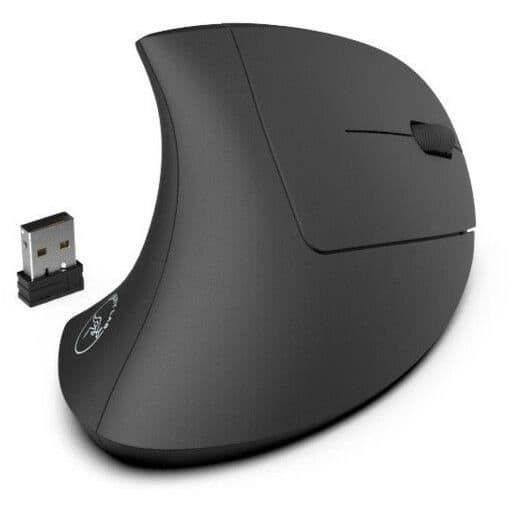 Vertikal trådlös ergonomisk mus - MOBILITET - 2,4 GHz