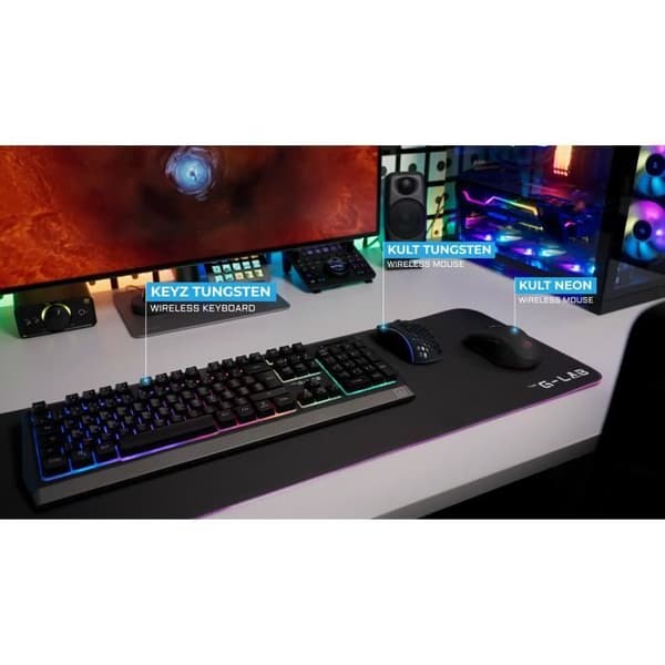 Trådløs Gamingmus - G-Lab - KULT-KRYPTON - Sort