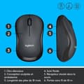 Miniatyrbild 6 av 6: Mus - Trådlös - Logitech - M220 Silent - Tyst - Svart