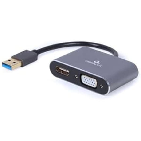 USB-displayadapter - GEMBIRD Grå