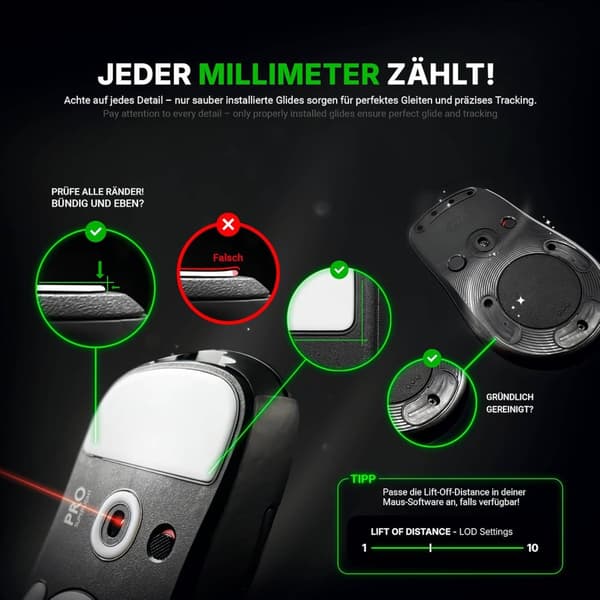 INF Hiiren liukuesteteippi F1 Ultimate Master ICE -hiirelle