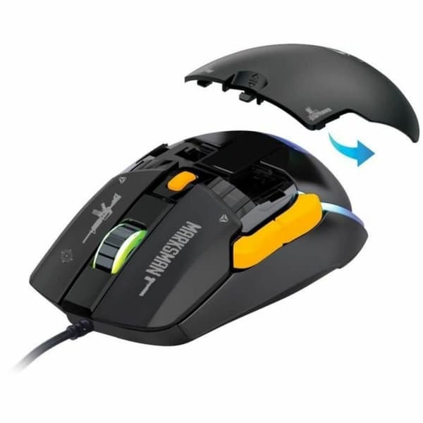 Mus Yenkee MARKSMAN - YMS 3600BK Svart 3600 DPI