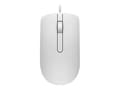Miniatyrbild 3 av 5: Dell MS116 - Mus - optisk - kabelansluten - USB - vit
