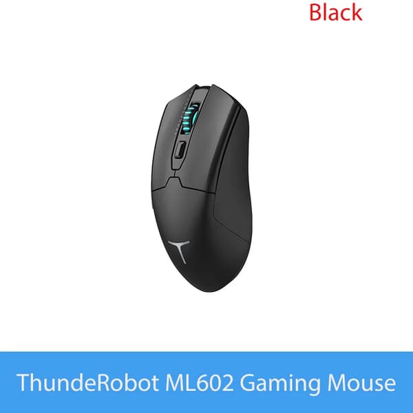 Gamingmus, PAW 3395-sensor, 26000 DPI, mångsidig anslutning,ML602 Blakc