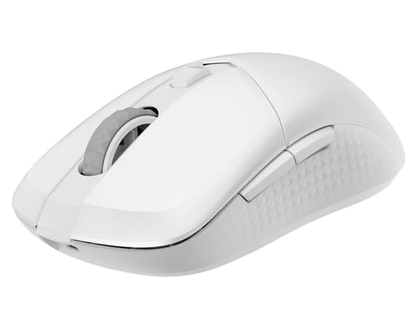 MSI Versa 300 Wireless, högerhand, optisk, RF Wireless + Bluetooth + USB Type-C, 8000 dpi, vit