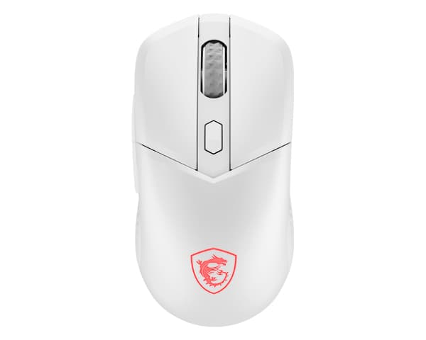 MSI Versa 300 Wireless, högerhand, optisk, RF Wireless + Bluetooth + USB Type-C, 8000 dpi, vit