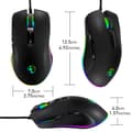 Miniatyrbild 3 av 6: INF RGB Gamingmus med justerbar DPI och ergonomisk design