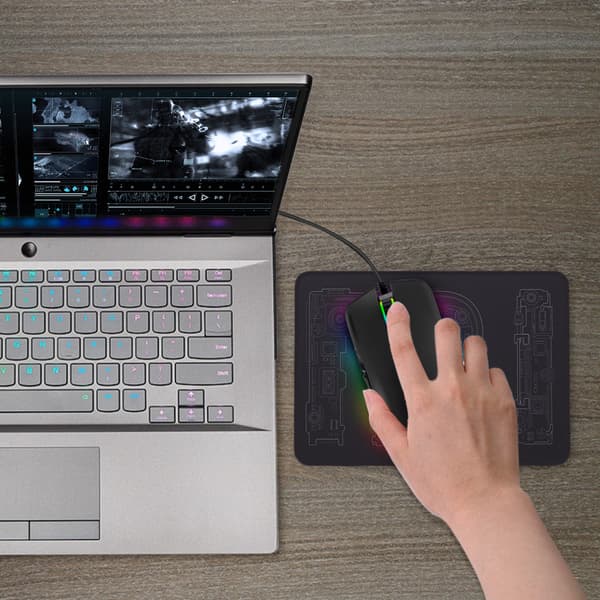 INF RGB Gamingmus med justerbar DPI och ergonomisk design