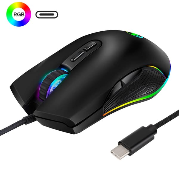 INF RGB Gamingmus med justerbar DPI och ergonomisk design
