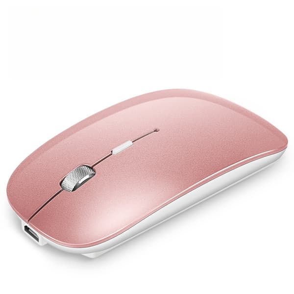 INF Trådlös Bluetooth Dual Mode-mus för användning med flera enheter Rosa