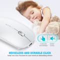 Miniatyrbild 6 av 6: INF Trådlös Bluetooth Dual Mode-mus för användning med flera enheter Vit