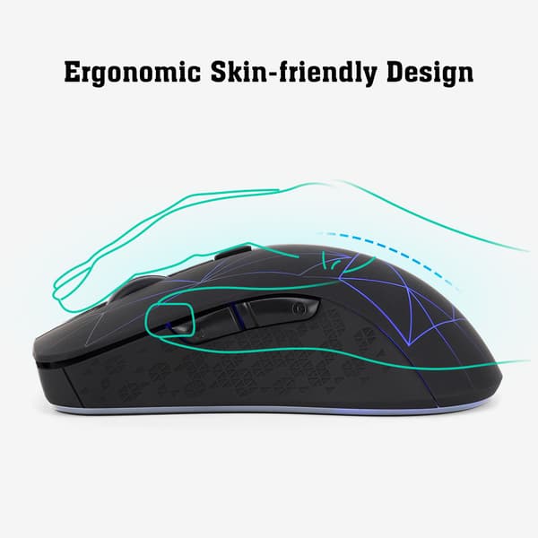 INF Kaksitoiminen Bluetooth-langaton hiiri - Ergonominen muotoilu