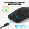 Pikkukuva 6 / 11: INF Kaksitoiminen Bluetooth-langaton hiiri - Ergonominen muotoilu
