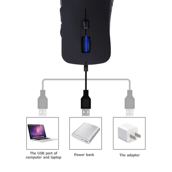 INF Kaksitoiminen Bluetooth-langaton hiiri - Ergonominen muotoilu