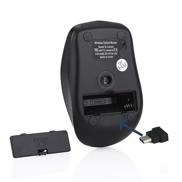 INF Hiljainen langaton USB-hiiri - Ergonominen muotoilu ja tarkka seuranta