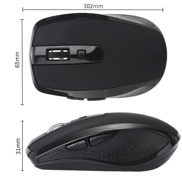 INF Hiljainen langaton USB-hiiri - Ergonominen muotoilu ja tarkka seuranta