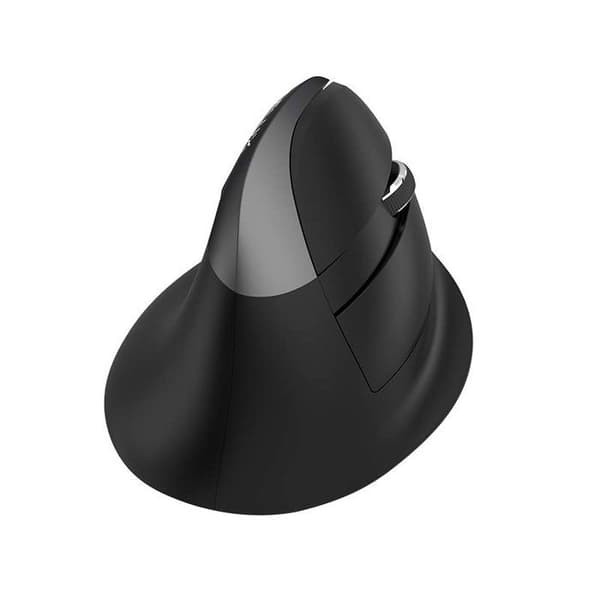 Delux M618Mini BT 2.4G RGB 4000 DPI trådlös vertikal mus (svart)