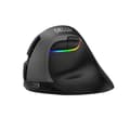 Miniatyrbild 1 av 4: Delux M618Mini BT 2.4G RGB 4000 DPI trådlös vertikal mus (svart)