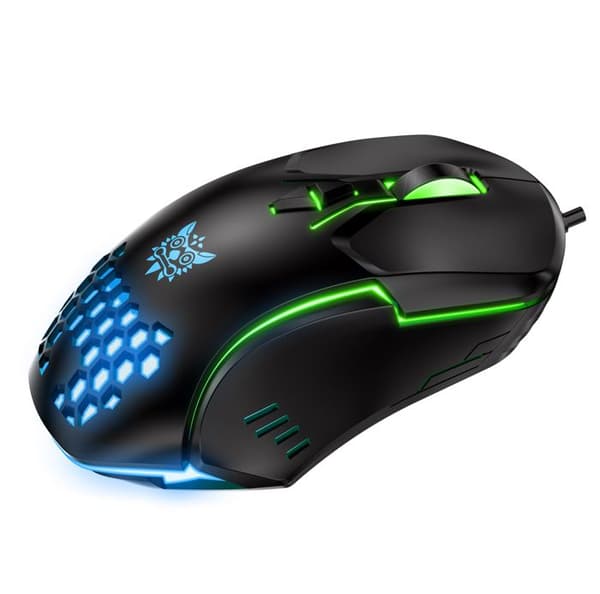 ONIKUMA CW902 trådbunden spelmus 6400DPI RGB bakgrundsbelysning ihålig datormus Hon
