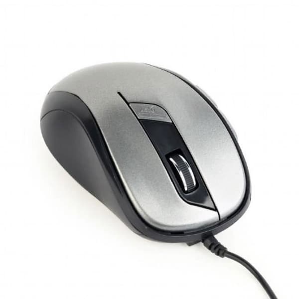 USB-optisk mus - GEMBIRD - MUS-6B-01-BG - Silver, svart - 6 knappar - 400-1600 dpi