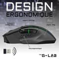 Miniatyrbild 3 av 5: Trådlös spelmus - The G-Lab - KULT CEASIUM - Svart