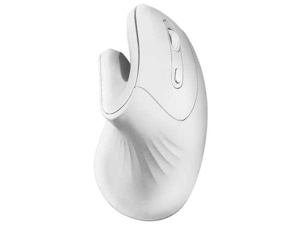 Mars Gaming MMW-Ergopro, högerhand, Vertikal design, Optisk, RF Trådlös, 3200 DPI, Vit