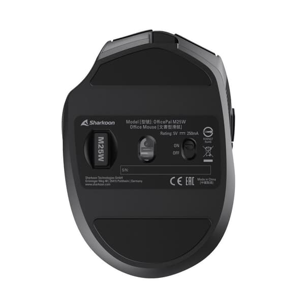 Mus Sharkoon Svart 4000 dpi