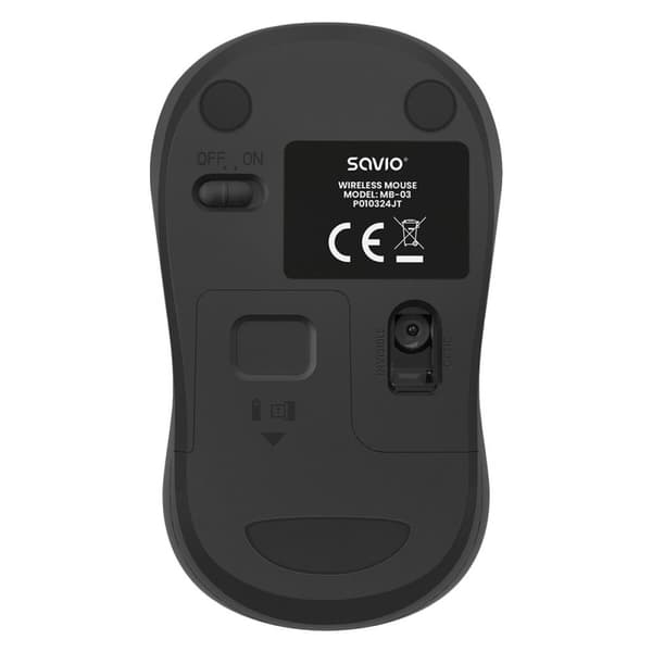 Mus Savio MB-03 Svart 1000 dpi