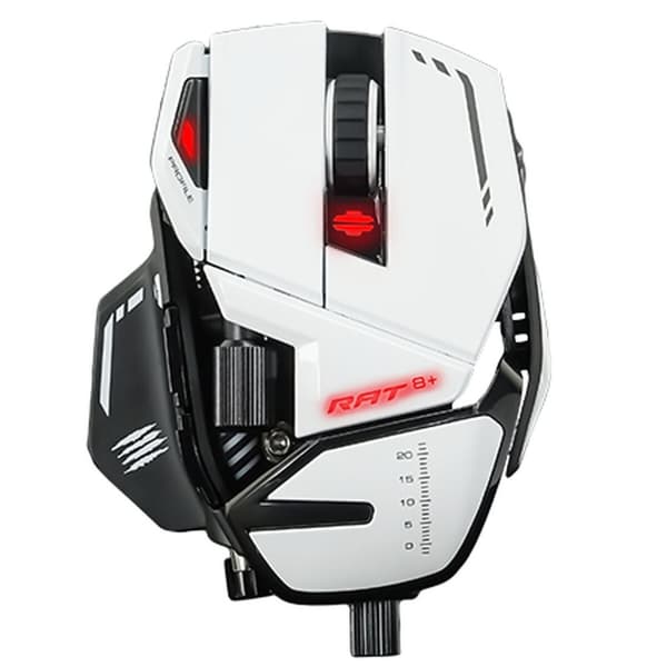 Mus Mad Catz MR05DCINWH000-0 Vit 16000 dpi Vit