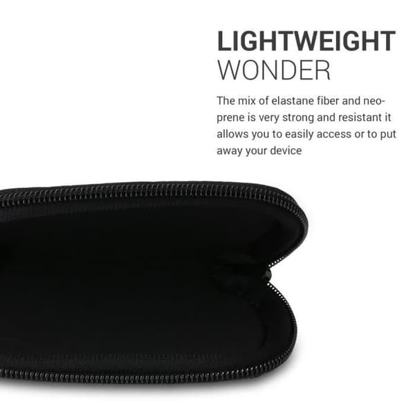 kwmobile Skyddsfodral för Apple Magic Mouse 1/2 - Musskyddsväska i neopren vit-svart