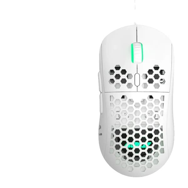 Langallinen pelihiiri, 16000 DPI, 6 painiketta, ergonominen muotoilu,AJ380 Valkoinen