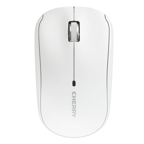 Bärbar datormus - CHERRY - MW 2200 - Trådlös 2,4 GHz - 1300 dpi - Ergonomisk och kompakt Vit