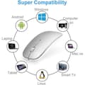 Miniatyrbild 2 av 4: Bluetooth-mus - Ej specificerad - Mini Tyst Mus - Laddningsbar - Grå - Bluetooth 4.0