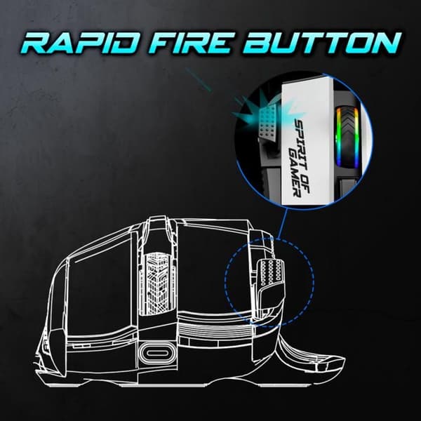 SPIRIT OF GAMER - TRÅDLÖS RGB GAMING MUS PRO-M5 ARTIC