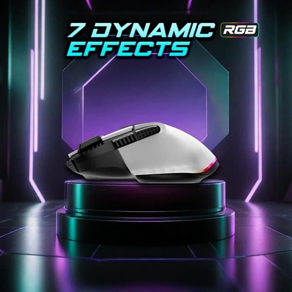 SPIRIT OF GAMER - TRÅDLÖS RGB GAMING MUS PRO-M5 ARTIC
