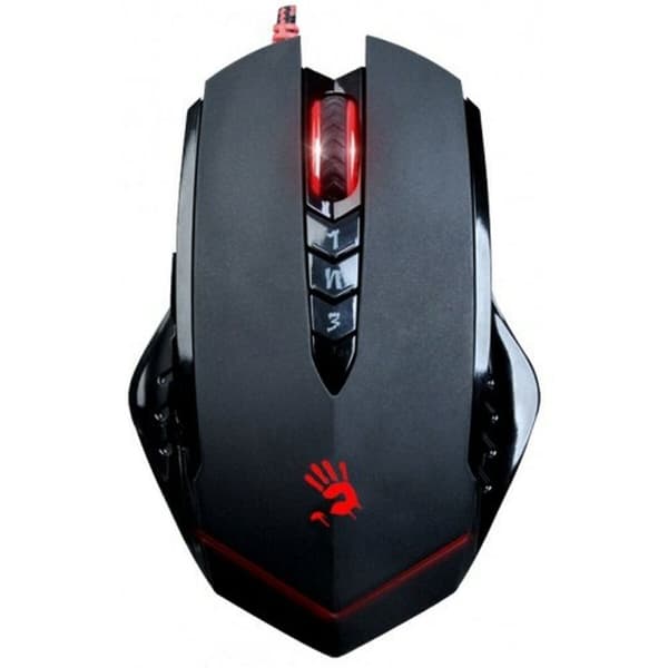 Optisk Mus A4 Tech V8M Svart/Röd 3200 DPI