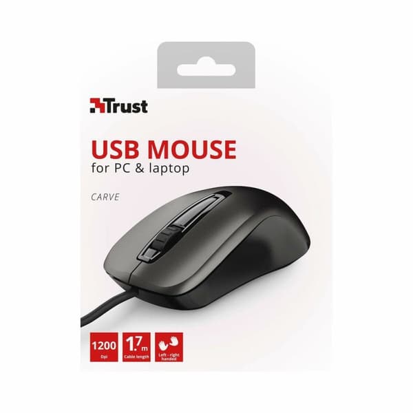 Optisk mus Trust 23733 Sort