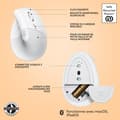 Miniatyrbild 6 av 6: Logitech Lift Mouse för Mac trådlös vertikal ergonomisk mus, Bluetooth