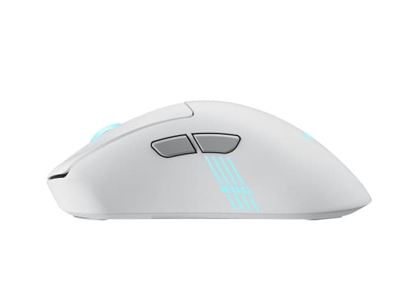 ASUS ROG Keris II Origin WHT, högerhänt, optisk, trådlös RF + Bluetooth + USB typ A, 42000 dpi, vit