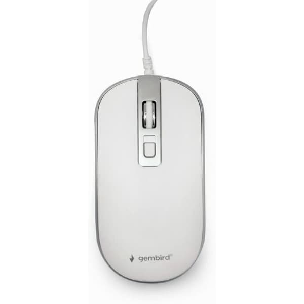 Mus med kabel og optisk sensor GEMBIRD MUS-4B-06-WS 1200 DPI