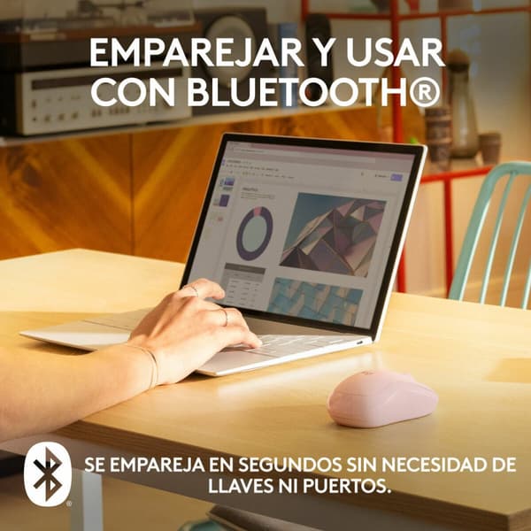 Mus Logitech M240 Rosa