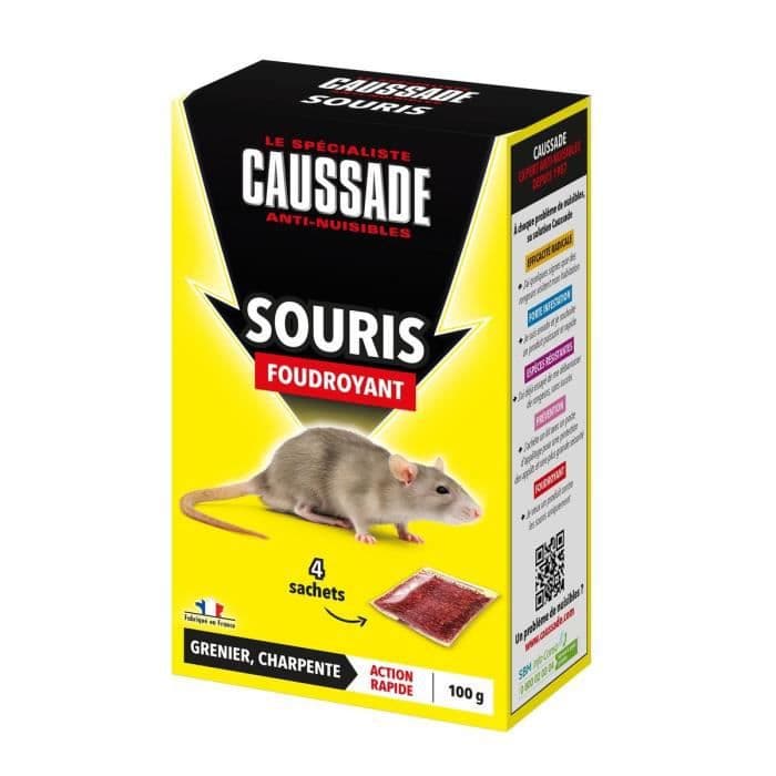 CAUSSADE Case 4 poser korn klar til lynbrug - Til mus - 100 g