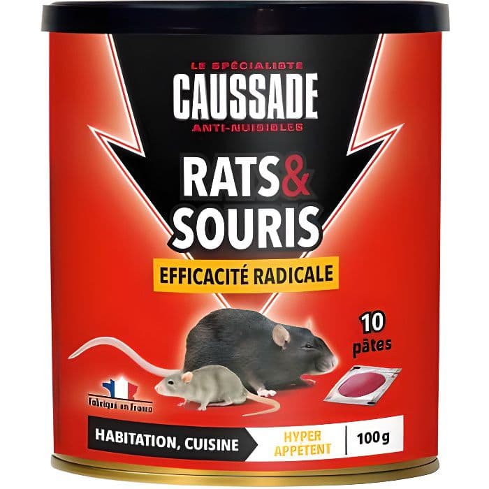CAUSSADE Boks 10 klar til brug agnpasta - Til rotter & mus - 100 g
