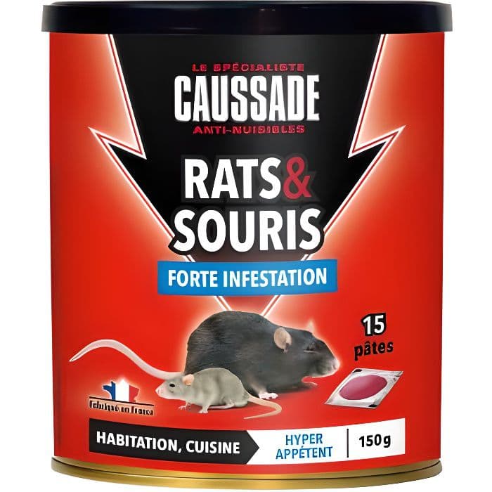 CAUSSADE Boks 15 klar til brug agnpasta - Til rotter & mus - 150 g