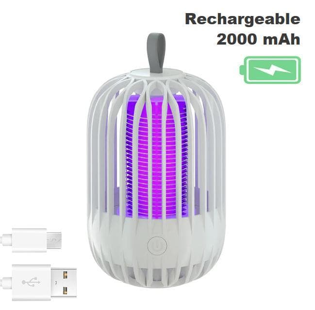 Elegant antimygg-lampa med UV-ljus