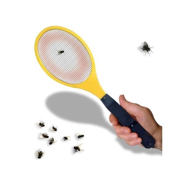 Det mygg-/flugavvisande elektriska racket med ovanlig design för heminredning.